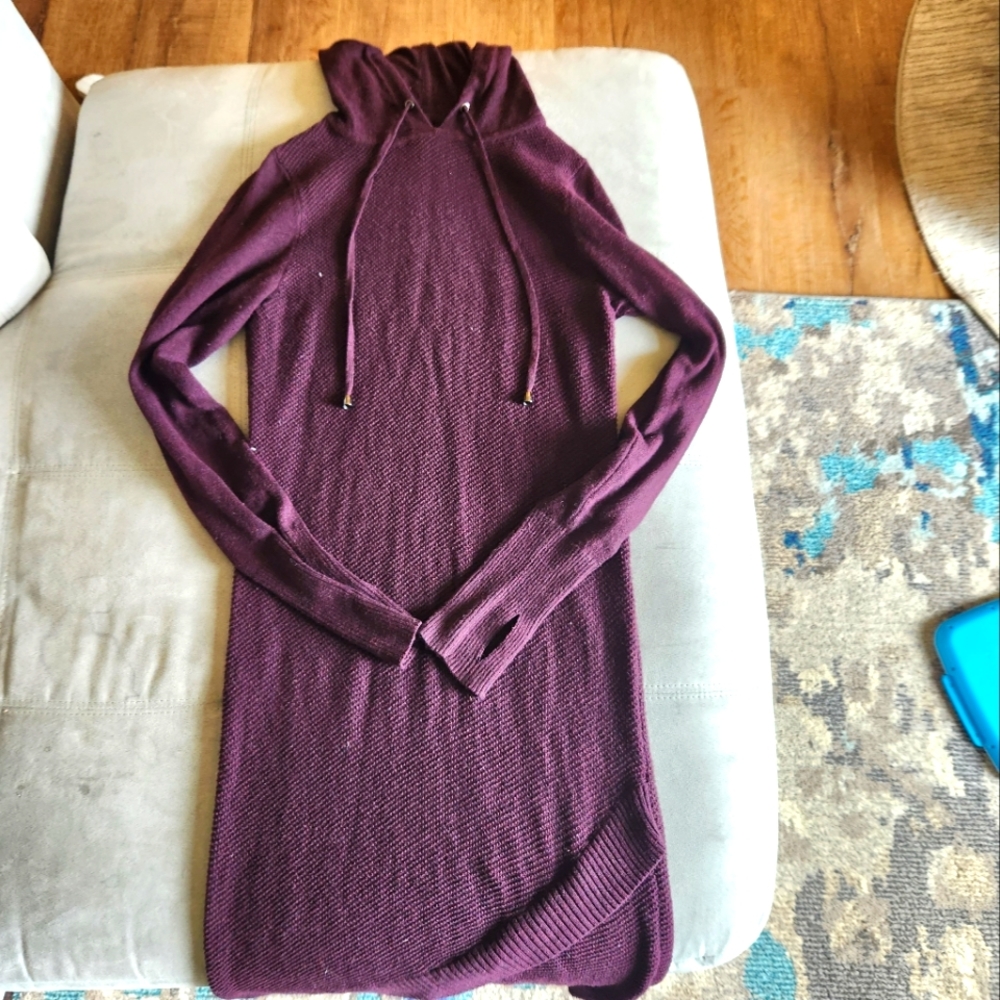 Maroon sweater dress